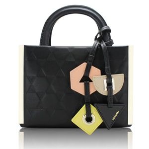 NWOT HEIRLOOM Leather Handbag "BABY TWIN EMBOSS"